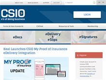 Tablet Screenshot of csio.com
